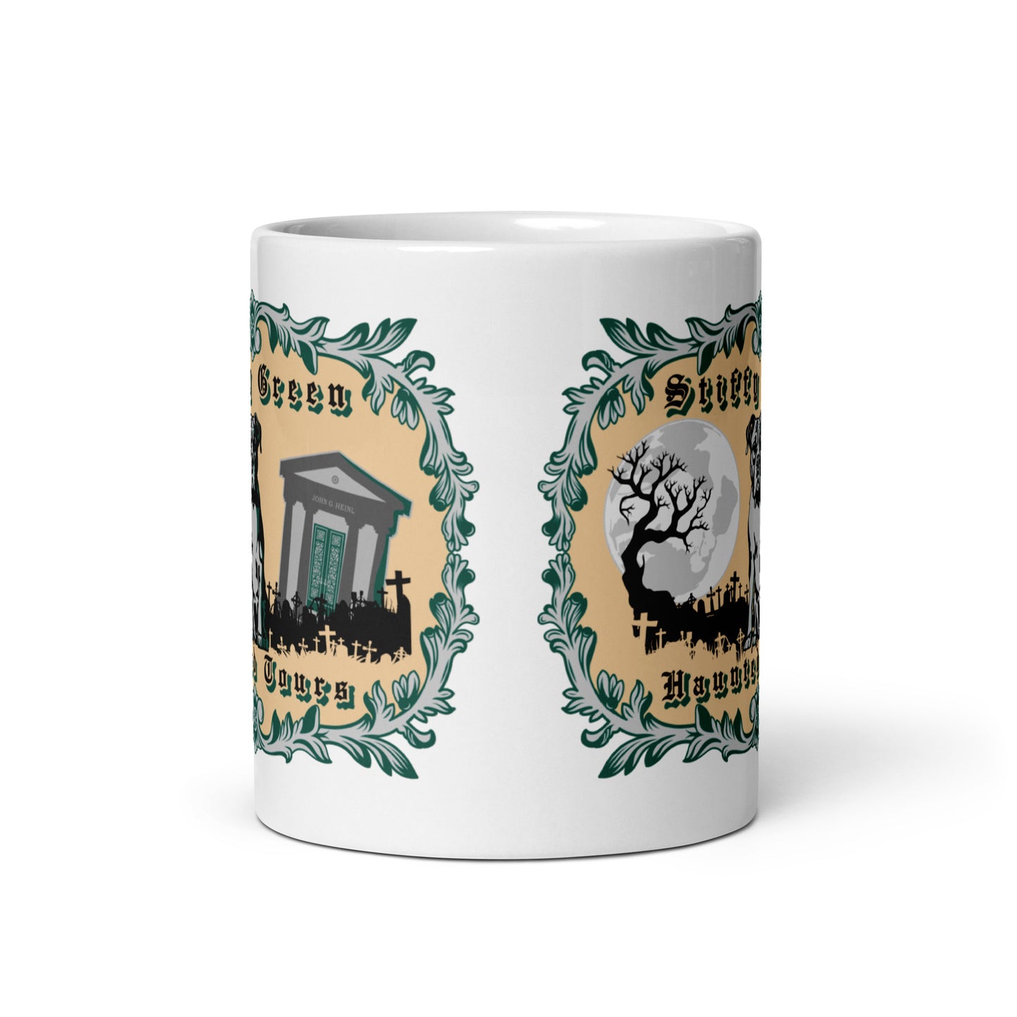 Stiffy Green Haunted Tours - Terre Haute Indiana  -  Coffee mug (white)