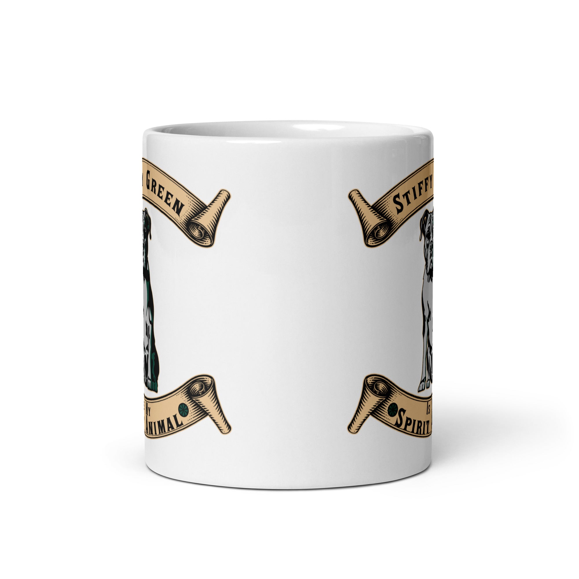 Stiffy Green Spirit Animal - Terre Haute Indiana  -  Coffee Mug (white)