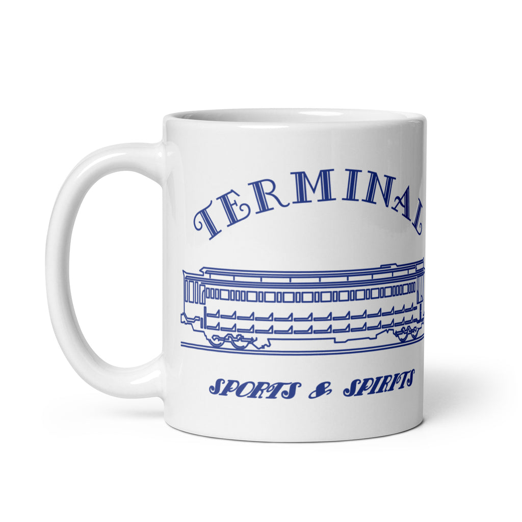 Terminal Sports & Spirits - Terre Haute Indiana  - interurban design  -  Coffee Mug (white)