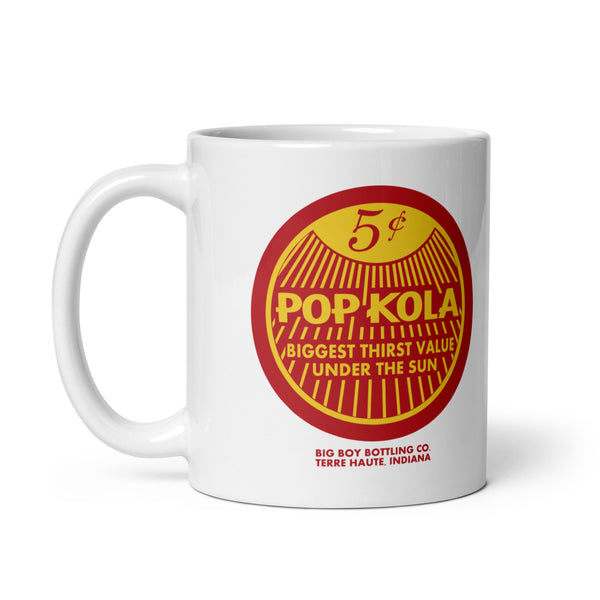 Pop Kola - Big Boy Bottling - Terre Haute Indiana  -  Coffee mug (white)