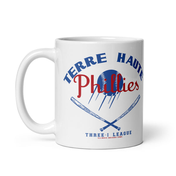 Terre Haute Phillies Baseball - Terre Haute Indiana  -  Coffee Mug (white)