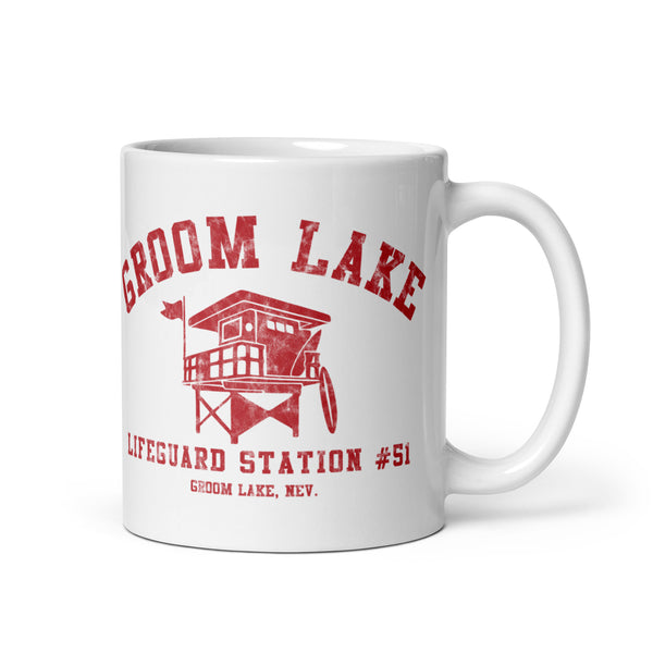 Groom Lake Lifeguard Station #51  -  Coffee mug (white)