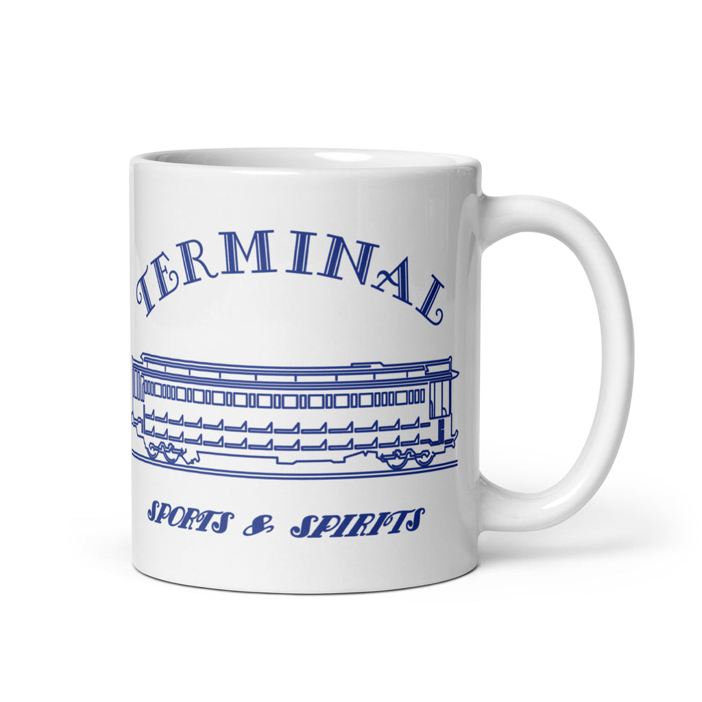 Terminal Sports & Spirits - Terre Haute Indiana  - interurban design  -  Coffee Mug (white)