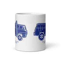 Van Buren HS Blue Devils - van design  -  Coffee mug (white)