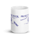 Project Blue Book -  Coffee mug (white)