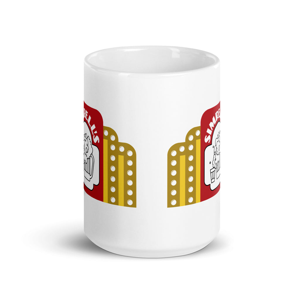 Simmrell's Bar - sign design - Terre Haute Indiana  -  Coffee Mug (white)