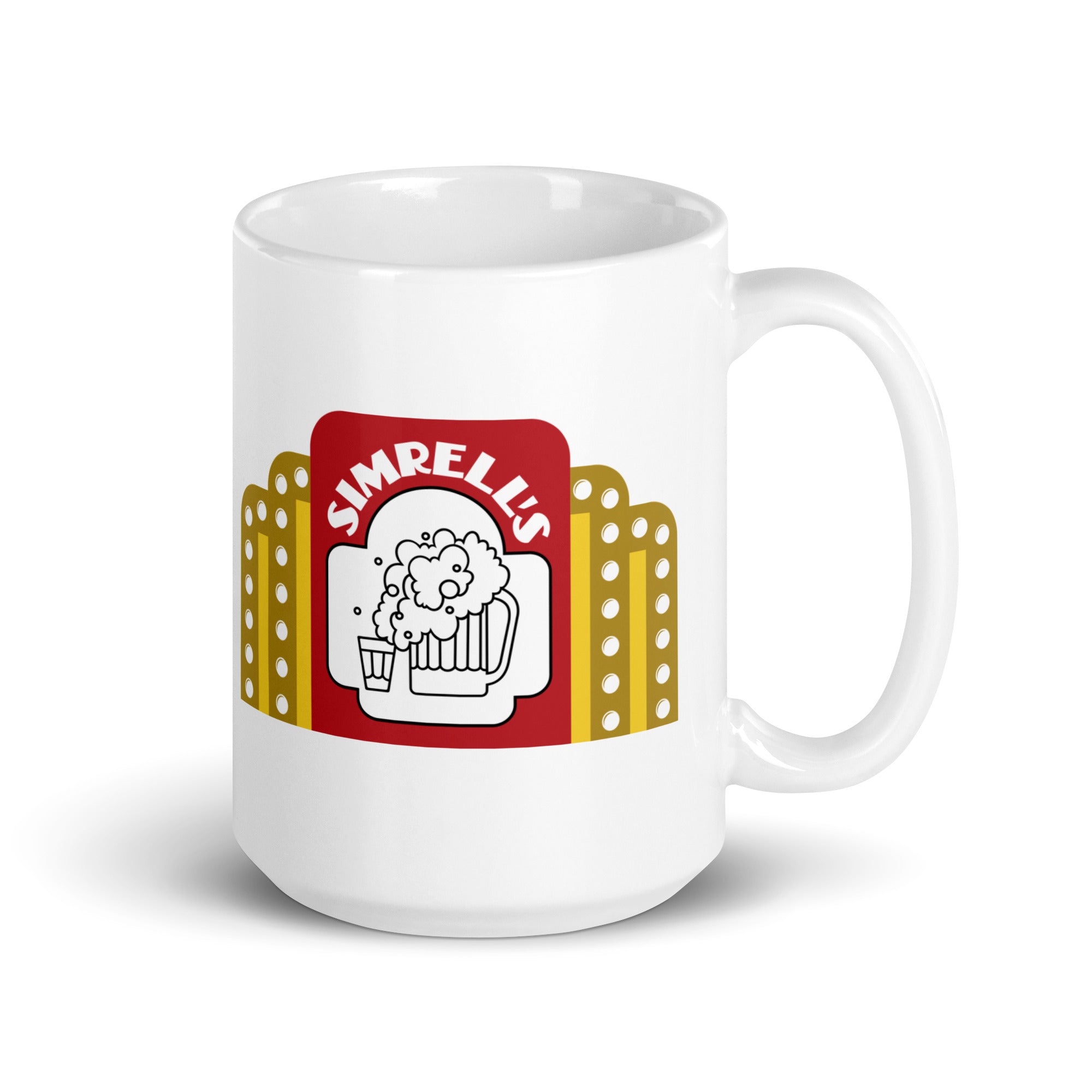 Simmrell's Bar - sign design - Terre Haute Indiana  -  Coffee Mug (white)