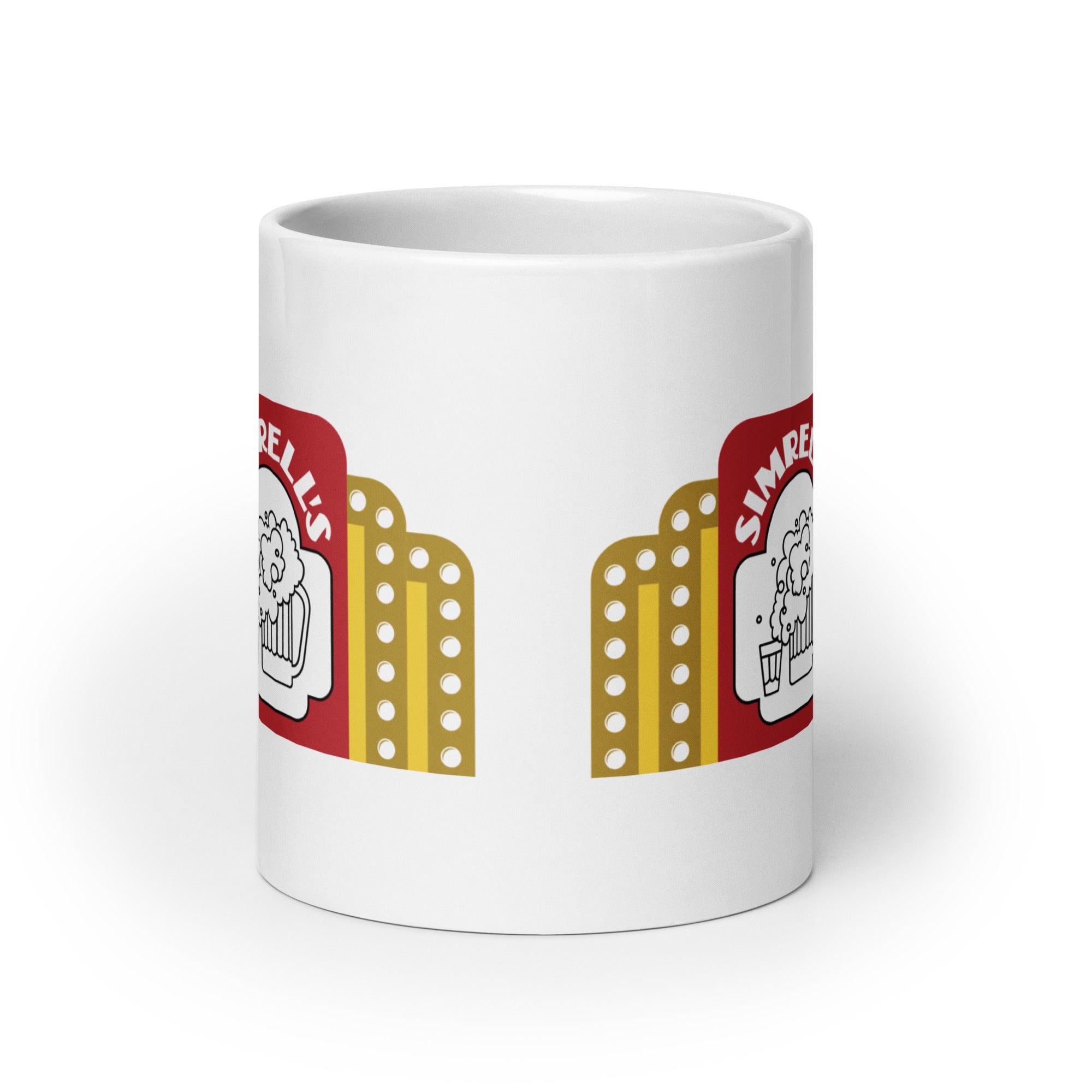 Simmrell's Bar - sign design - Terre Haute Indiana  -  Coffee Mug (white)
