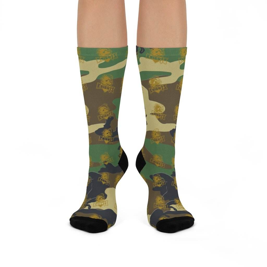 Northview HS Knights - Crew Socks - camo - EdgyHaute