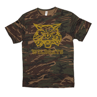 South Vermillion HS Wildcats - Camo Spirit Game  -   Short-sleeved camouflage t-shirt - EdgyHaute