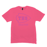 Terre Haute South HS Braves - Neon Pink Spirit Game - Short-Sleeve Unisex T-Shirt - EdgyHaute