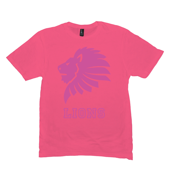 Marshall HS Lions - Neon Pink Spirit Game - Short-Sleeve Unisex T-Shirt - EdgyHaute