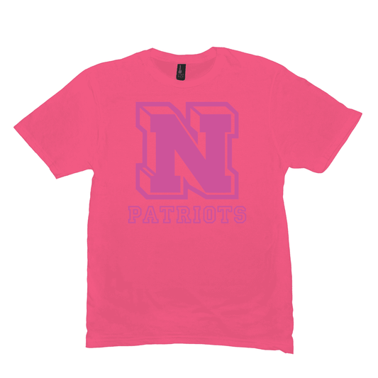 Terre Haute North HS Patriots - Neon Pink Spirit Game - Short-Sleeve Unisex T-Shirt - EdgyHaute