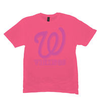 West Vigo HS Vikings - Neon Pink Spirit Game - Short-Sleeve Unisex T-Shirt - EdgyHaute