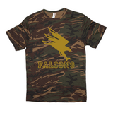 North Vermillion Jr/Sr HS Falcons - Camo Spirit Game  -   Short-sleeved camouflage t-shirt - EdgyHaute