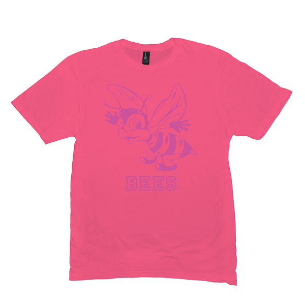 Honey Creek MS Bees - Neon Pink Spirit Game - Short-Sleeve Unisex T-Shirt - EdgyHaute