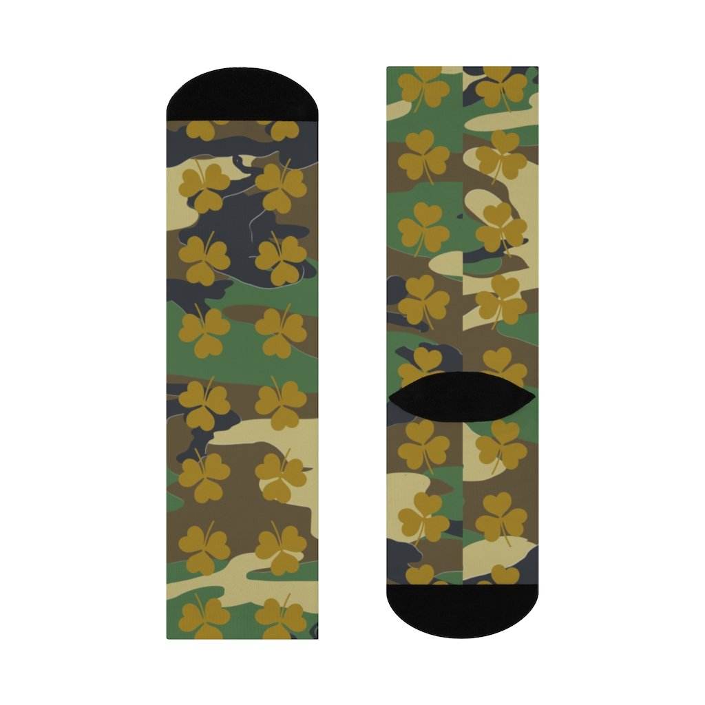 St. Patrick's School Irish - Crew Socks - camo - EdgyHaute