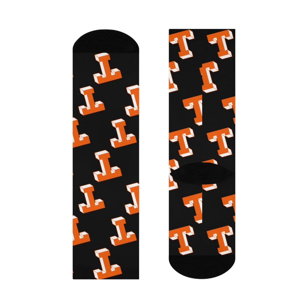 Gerstmeyer Black Cats - Crew Socks - small T on black - EdgyHaute