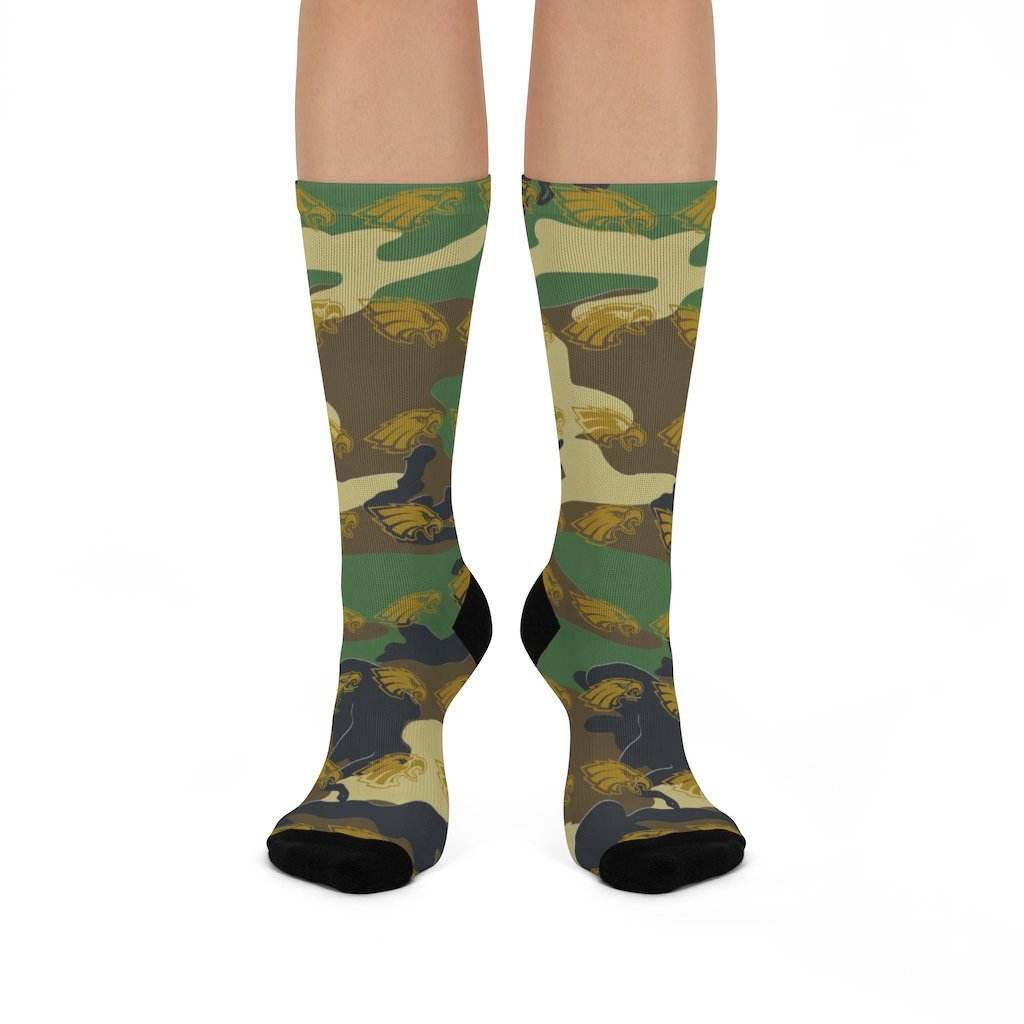 South Putnam HS Eagles - Crew Socks - camo - EdgyHaute