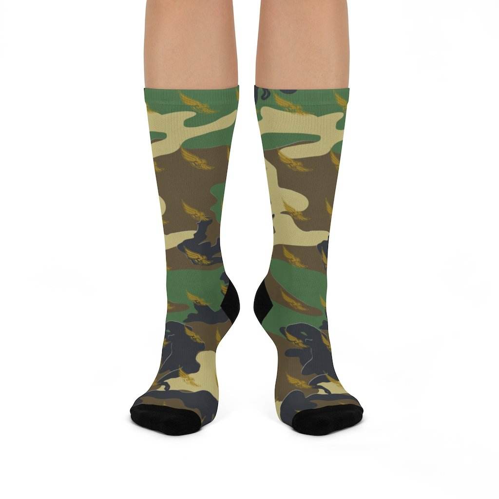 Chrisman-Scottland Junior HS Eagles - Crew Socks - camo - EdgyHaute