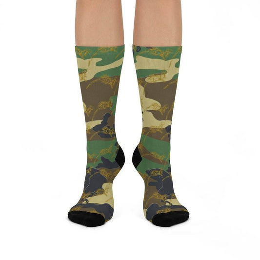 Otter Creek MS Otters - Crew Socks - camo - EdgyHaute