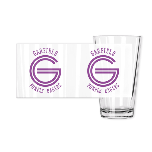 Garfield HS Purple Eagles - Pint Glass - EdgyHaute