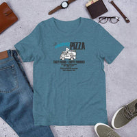 A Ring Brings Pizza t-shirt color heather deep teal Terre Haute Indiana