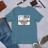 A Ring Brings Pizza t-shirt color heather deep teal Terre Haute Indiana