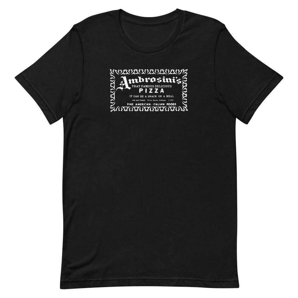 Ambrosini’s Restaurant t-shirt color black Terre Haute Indiana