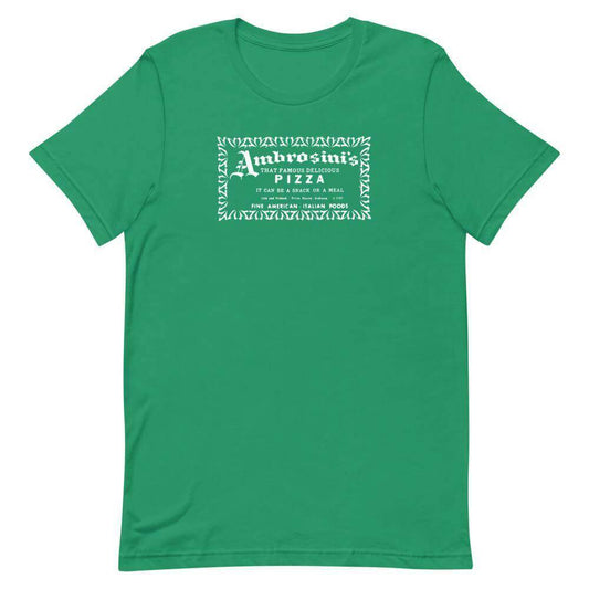 Ambrosini’s Restaurant t-shirt color Kelly Green Terre Haute Indiana