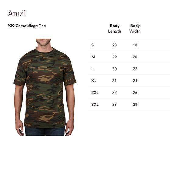 Chrisman HS Cardinals - Camo Spirit Game  -   Short-sleeved camouflage t-shirt - EdgyHaute