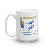 Chesty Foods Potato Chips 15-ounce coffee mug Terre Haute Indiana