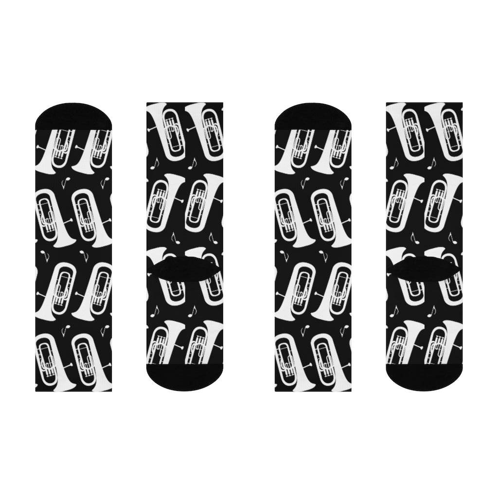 Baritone - Crew Socks - baritone pattern - EdgyHaute