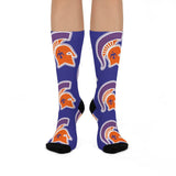 Kansas/Shiloh/Oakland Tri-County Titans - Crew Socks - large titans on blue - EdgyHaute