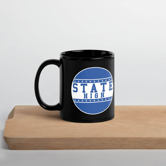 State High Sycamores (ISU Laboratory School) - button design  -  Coffee mug (black) - EdgyHaute