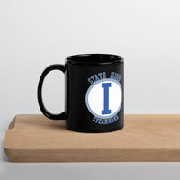 State High Sycamores (ISU Laboratory School) - center court design  -  Coffee mug (black) - EdgyHaute