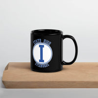 State High Sycamores (ISU Laboratory School) - center court design  -  Coffee mug (black) - EdgyHaute