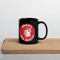 Brazil HS Red Devils - Mascot design - Coffee mug (black) - EdgyHaute