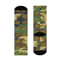 South Vermillion HS Wildcats - Crew Socks - camo - EdgyHaute