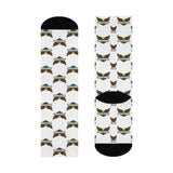 Crestwood School Eagles - Crew Socks - eagle on white - EdgyHaute