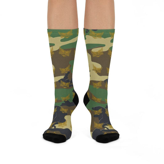 Crestwood School Eagles - Crew Socks - camo - EdgyHaute