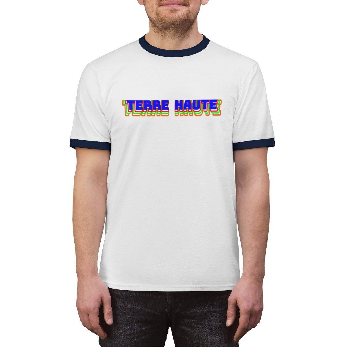 Terre Haute - retro design #2 - Unisex Ringer Tee - EdgyHaute