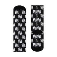 Parke Heritage HS Wolves - Crew Socks - PH white on black - EdgyHaute