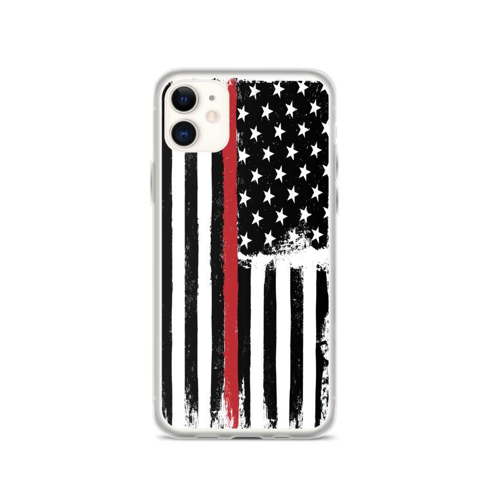 Thin Red Line - Fire Service  -  iPhone Case - EdgyHaute