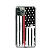 Thin Red Line - Fire Service  -  iPhone Case - EdgyHaute