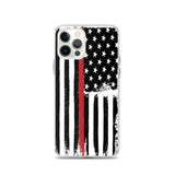 Thin Red Line - Fire Service  -  iPhone Case - EdgyHaute