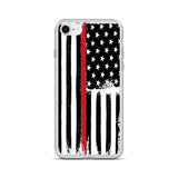 Thin Red Line - Fire Service  -  iPhone Case - EdgyHaute