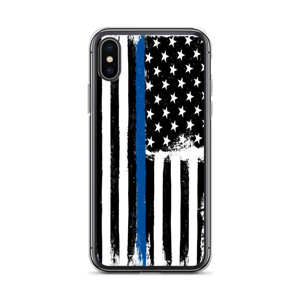 Thin Blue Line - Law Enforcement  -  iPhone Case - EdgyHaute