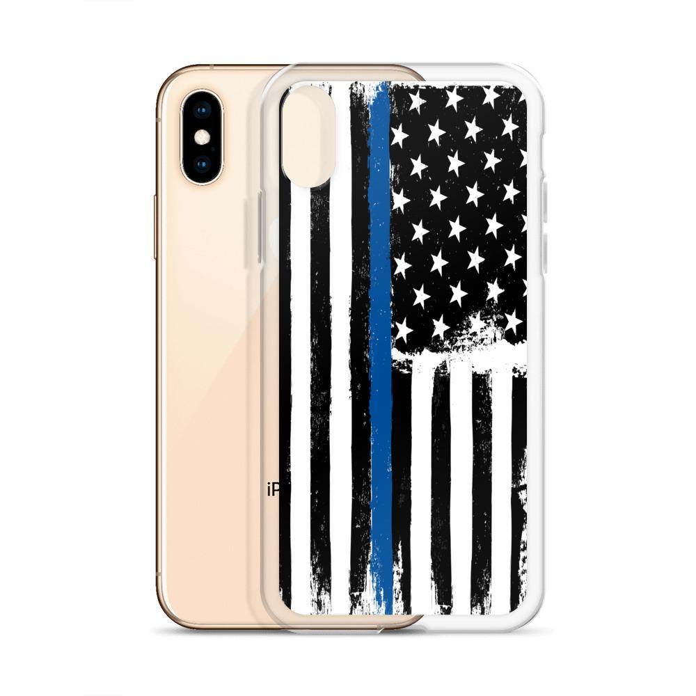 Thin Blue Line - Law Enforcement  -  iPhone Case - EdgyHaute