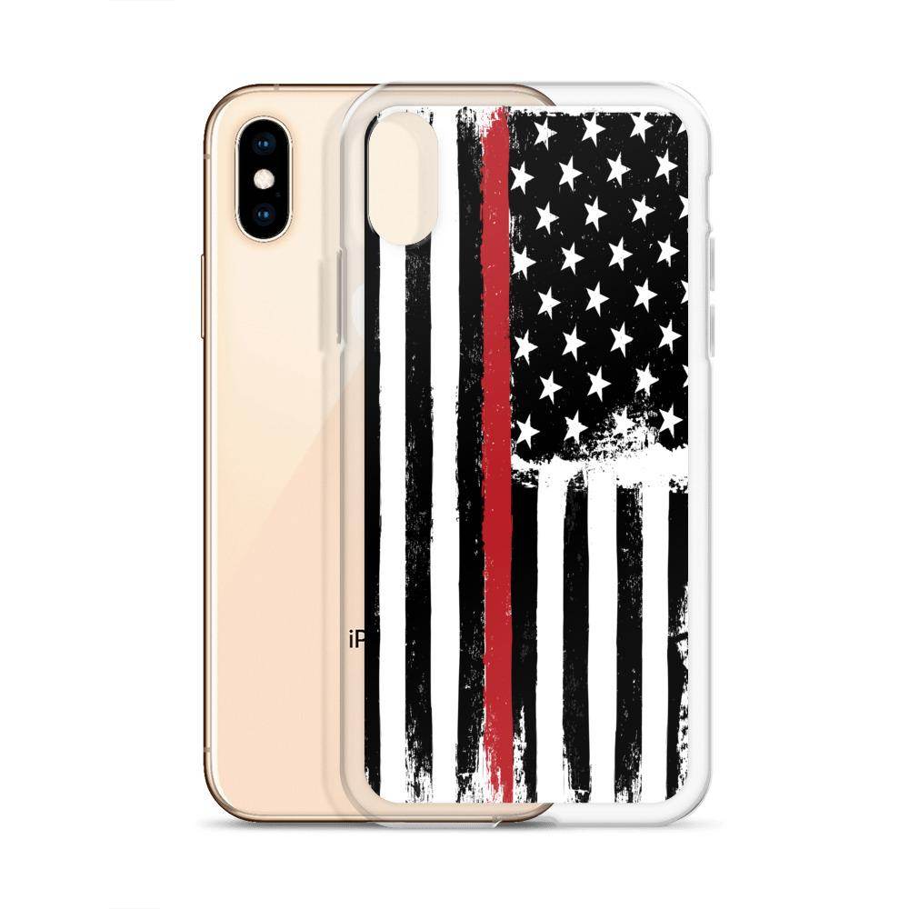 Thin Red Line - Fire Service  -  iPhone Case - EdgyHaute